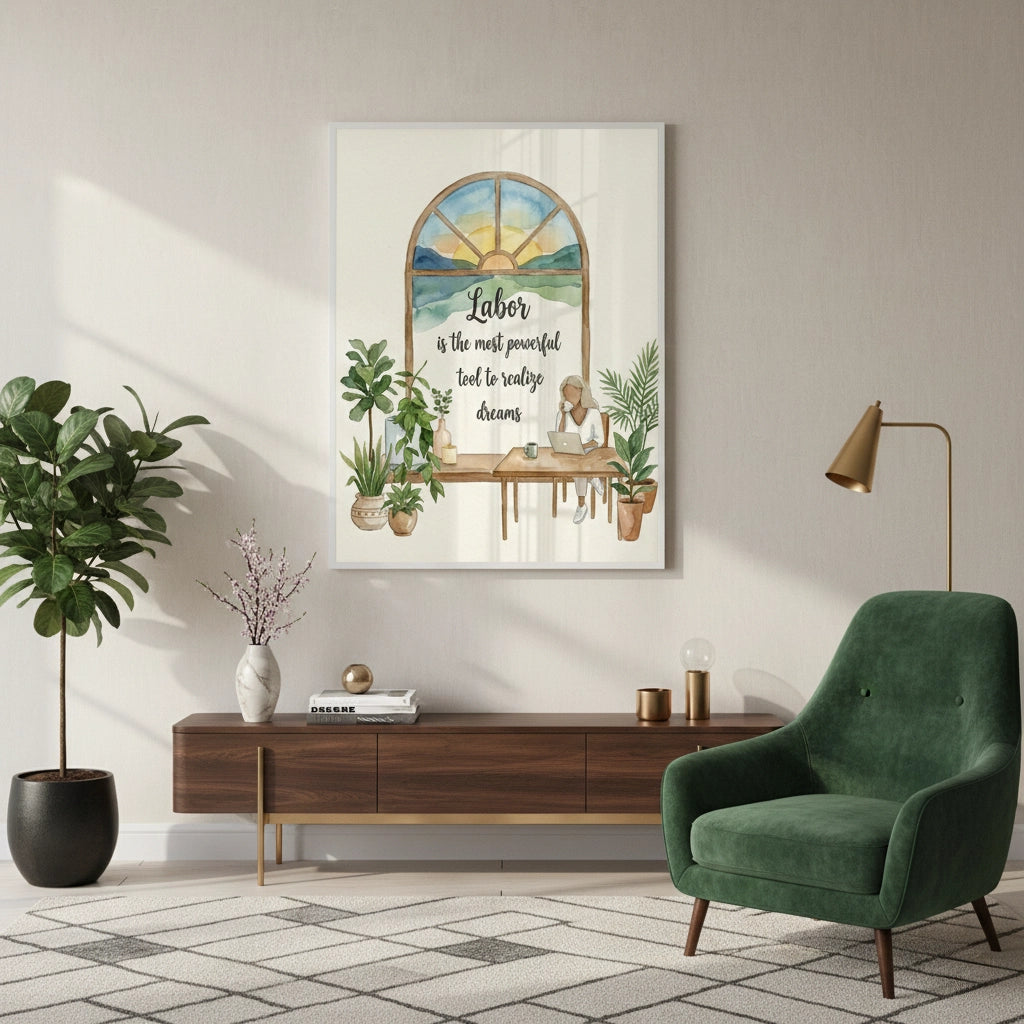 2Labor to Realize Dreams - Fine Art