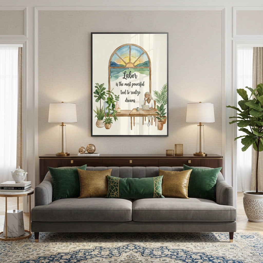 2Labor to Realize Dreams - Fine Art