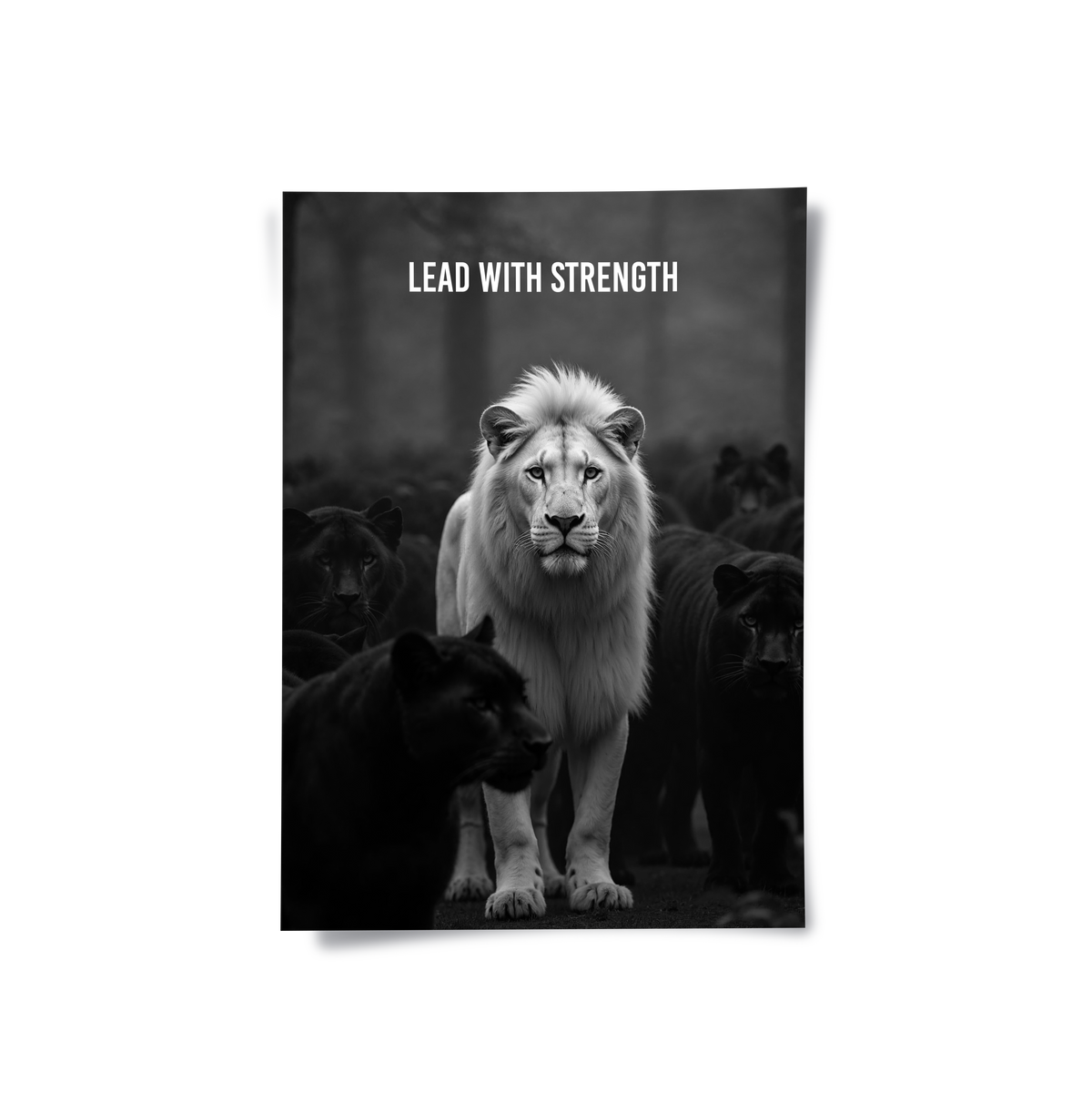 Lead With Strength - Poster - Jasmineart.ae