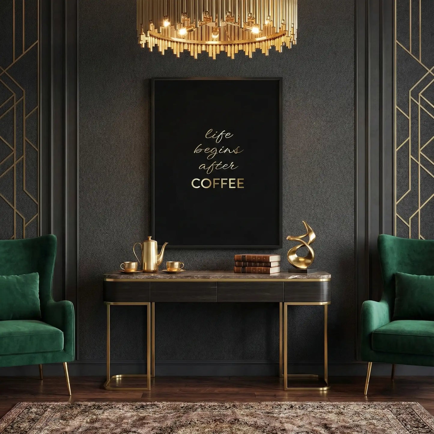 2Life Begins After Coffee - Fine Art