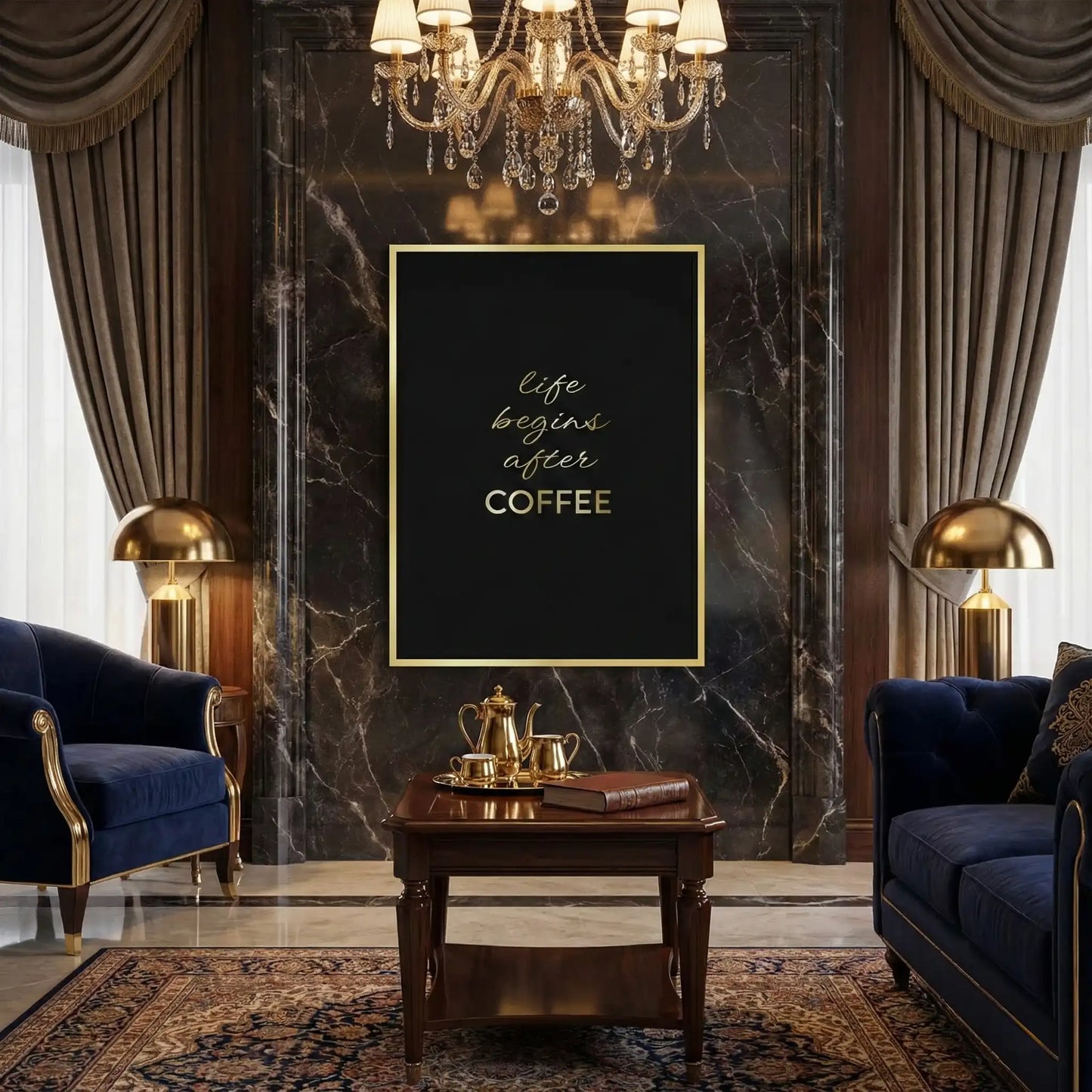 2Life Begins After Coffee - Fine Art