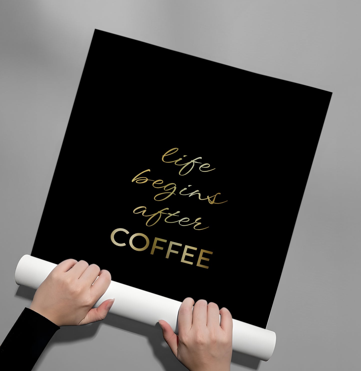 2Life Begins After Coffee - Poster
