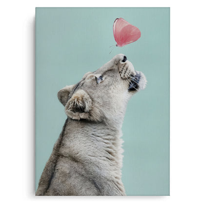 Lion Cub Butterfly - Canvas