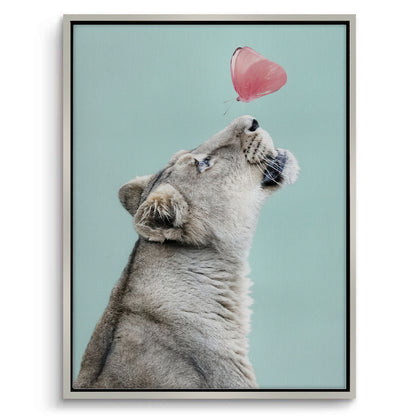 Lion Cub Butterfly - Canvas