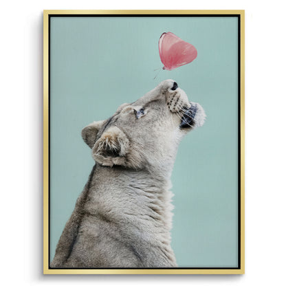 Lion Cub Butterfly - Canvas