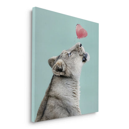 Lion Cub Butterfly - Canvas