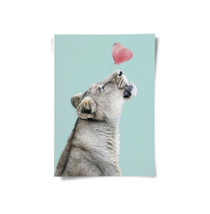 Lion Cub Butterfly - Poster