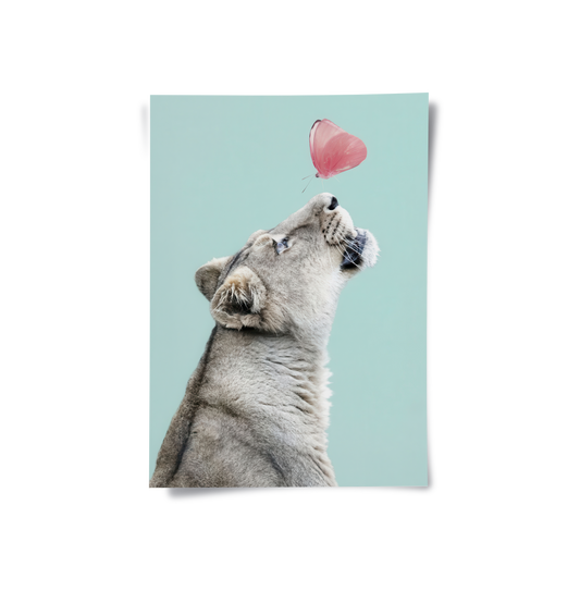 Lion Cub Butterfly - Poster