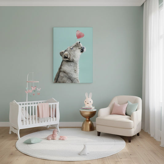 Lion Cub Butterfly - Canvas