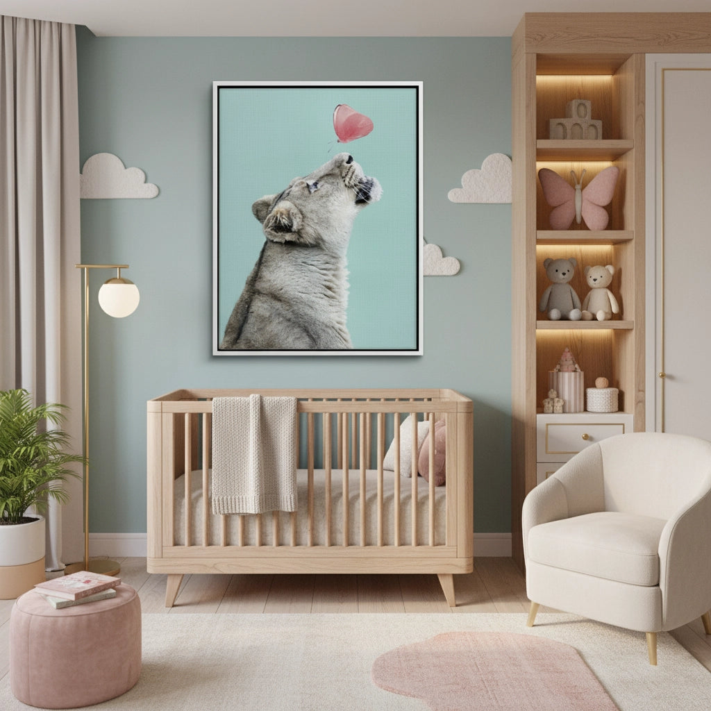 2Lion Cub Butterfly - Canvas