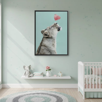 Lion Cub Butterfly - Canvas