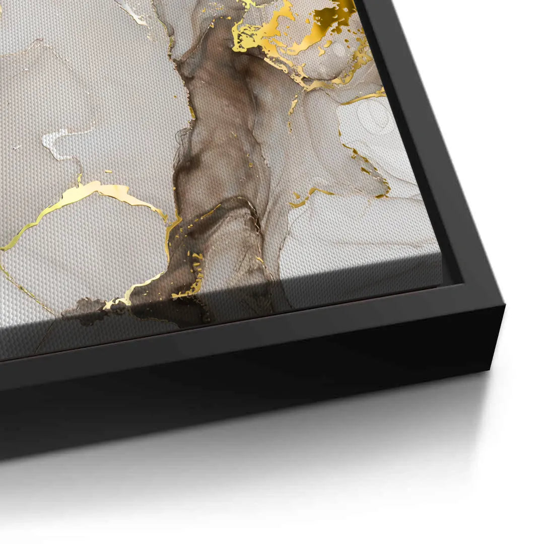 Liquid Gold Diptych Set of 2 - Canvas - Jasmineart.ae