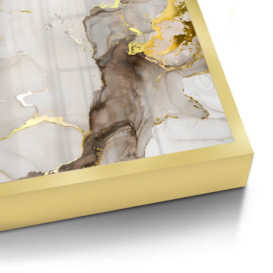 Liquid Gold Diptych Set of 2 - Fine Art - Jasmineart.ae