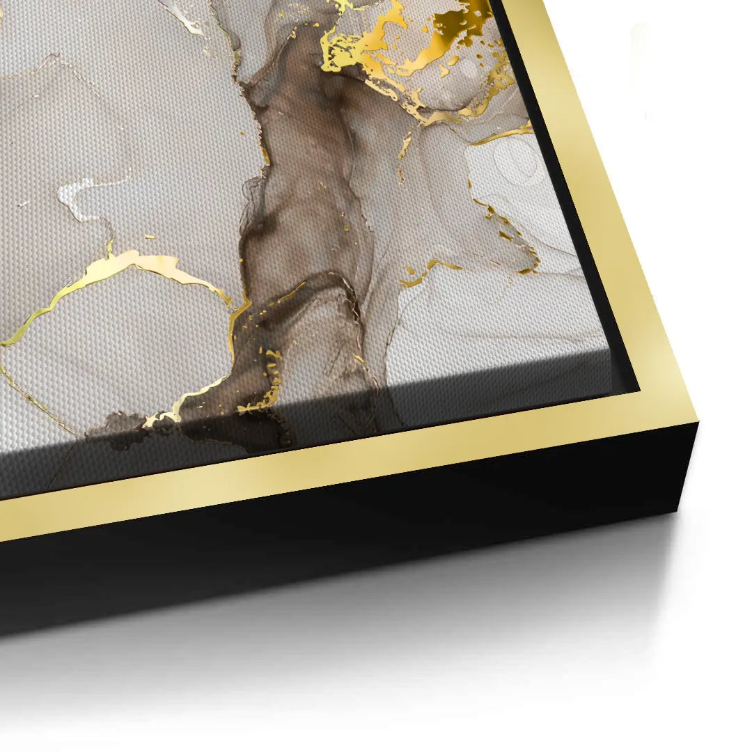 Liquid Gold Diptych Set of 2 - Canvas - Jasmineart.ae