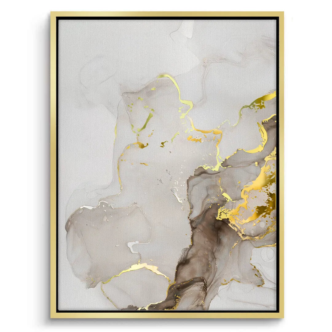 2Liquid Gold Diptych Set of 2 - Canvas