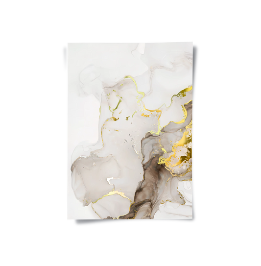 Liquid Gold Diptych Set of 2 - Poster