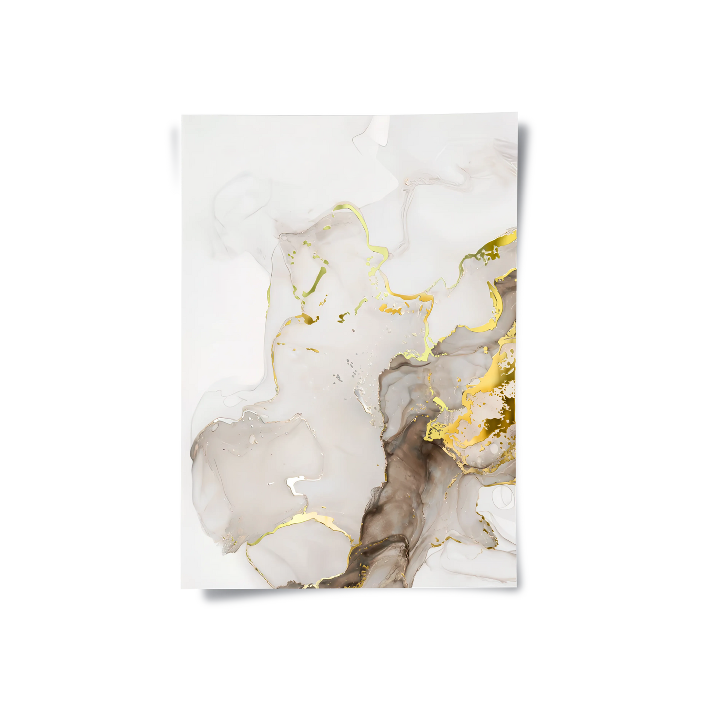 2Liquid Gold Diptych Set of 2 - Poster