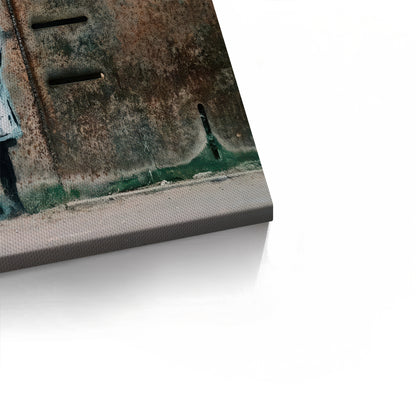 Little Girl with Flower - Canvas