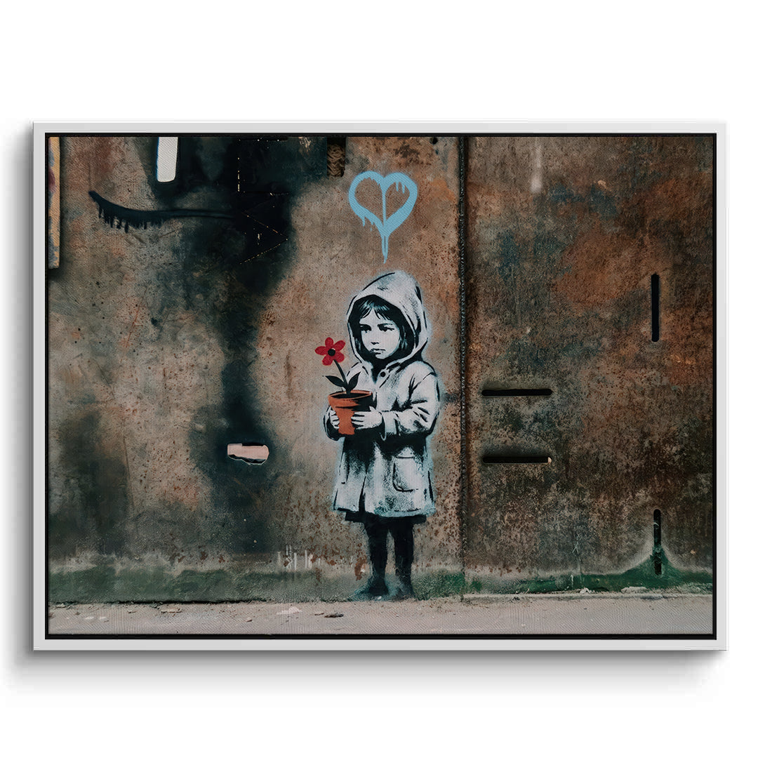 2Little Girl with Flower - Canvas