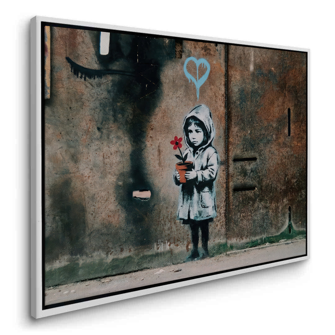 2Little Girl with Flower - Canvas