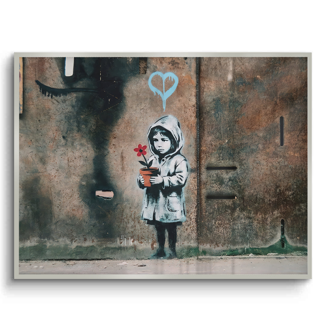 2Little Girl with Flower - Fine Art