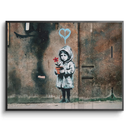 Little Girl with Flower - Fine Art