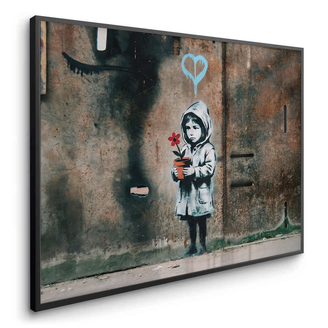 2Little Girl with Flower - Fine Art