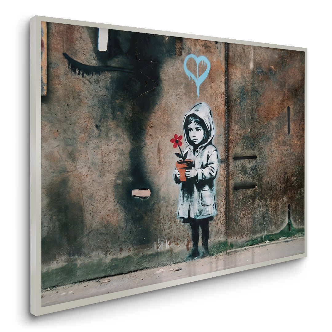 2Little Girl with Flower - Fine Art