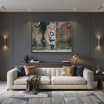 Little Girl with Flower - Fine Art