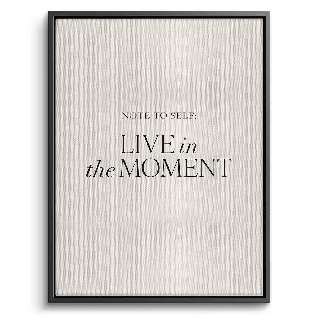 2Live In The Moment - Canvas