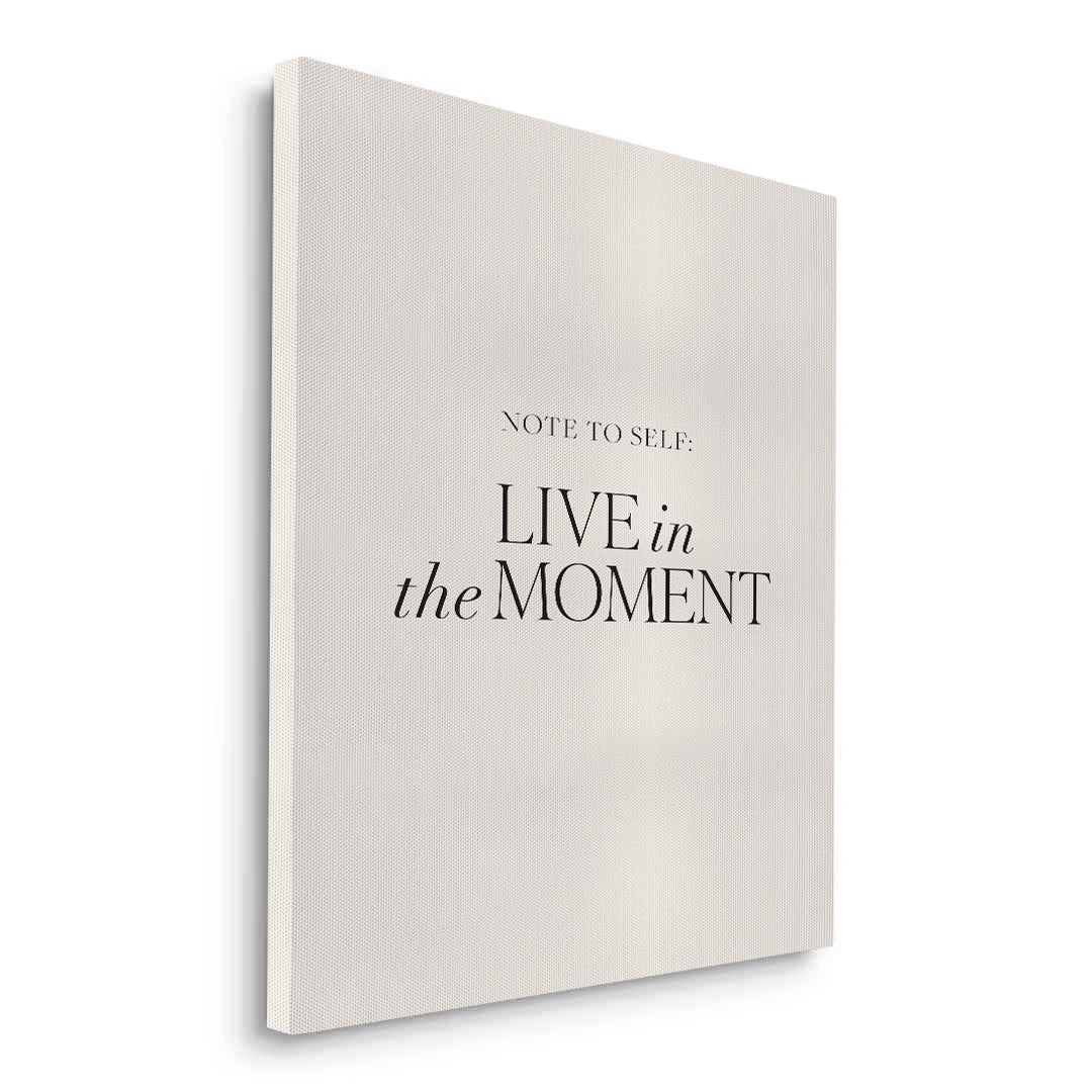 2Live In The Moment - Canvas