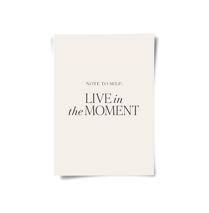 Live In The Moment - Poster