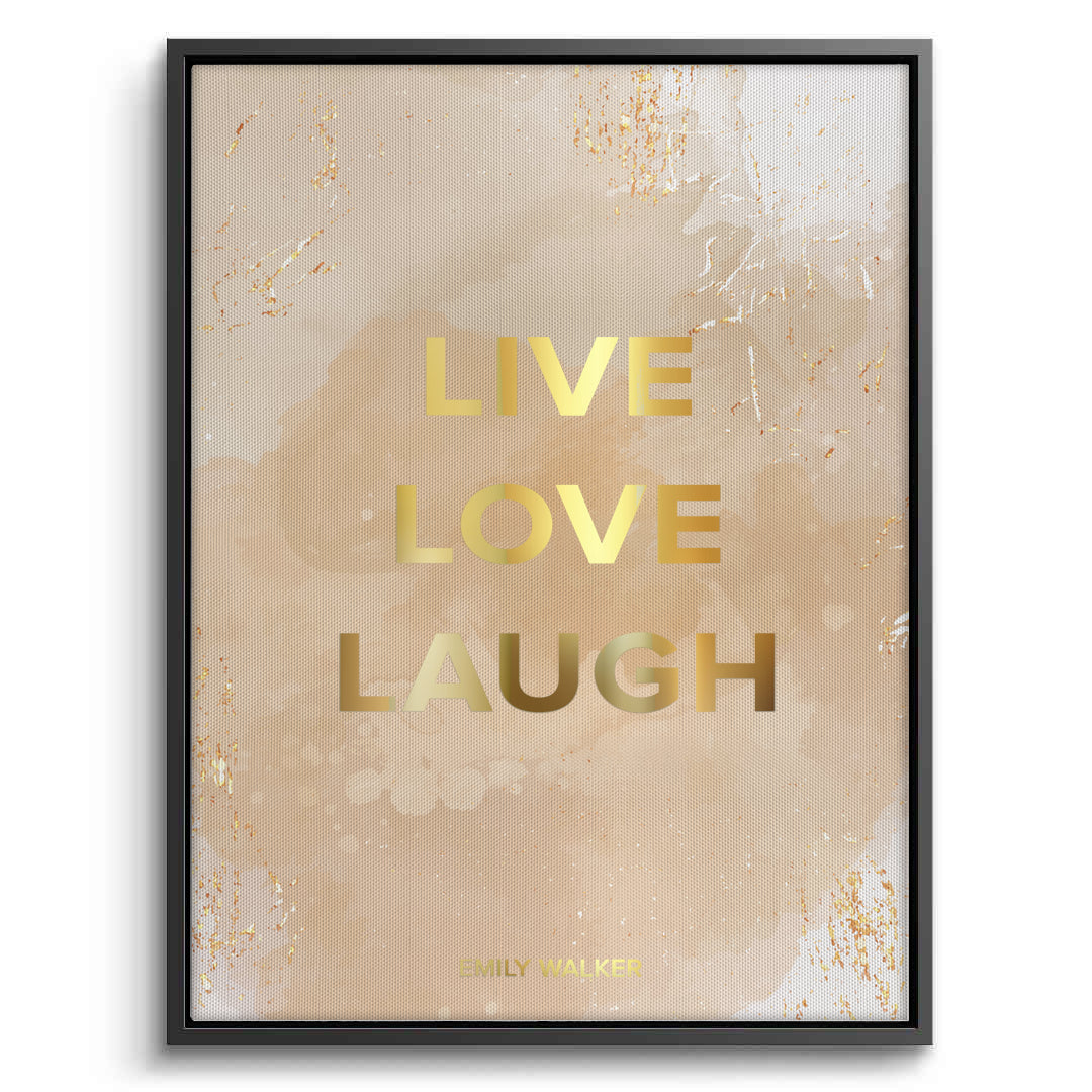 2Live Love Laugh - Canvas