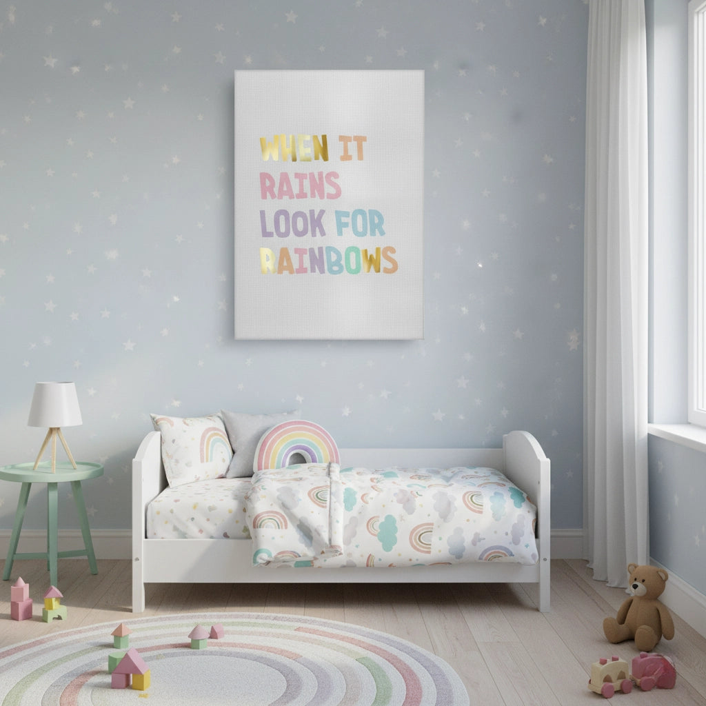 Look for Rainbows - Canvas - Jasmineart.ae