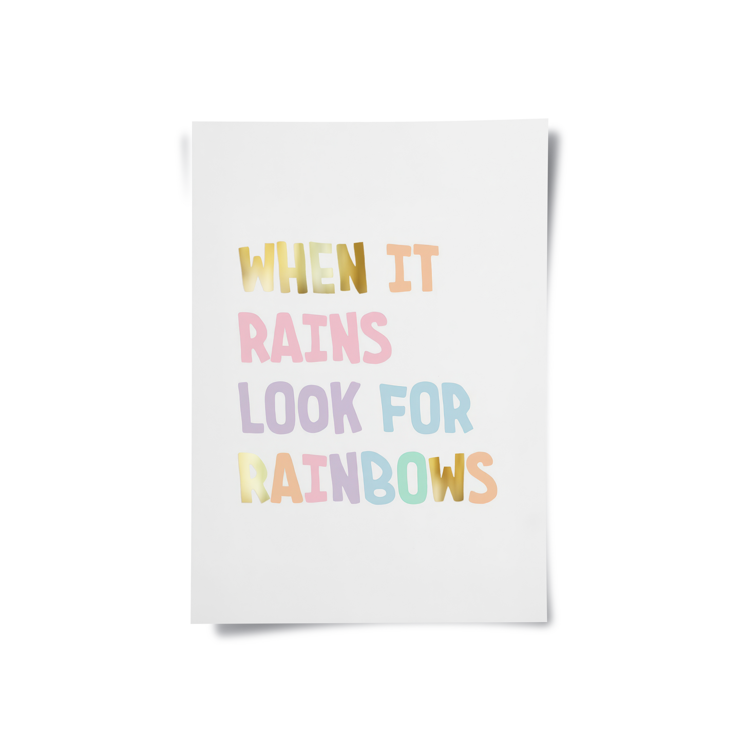 2Look for Rainbows - Poster