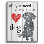 Love and a Dog - Fine Art - Jasmineart.ae