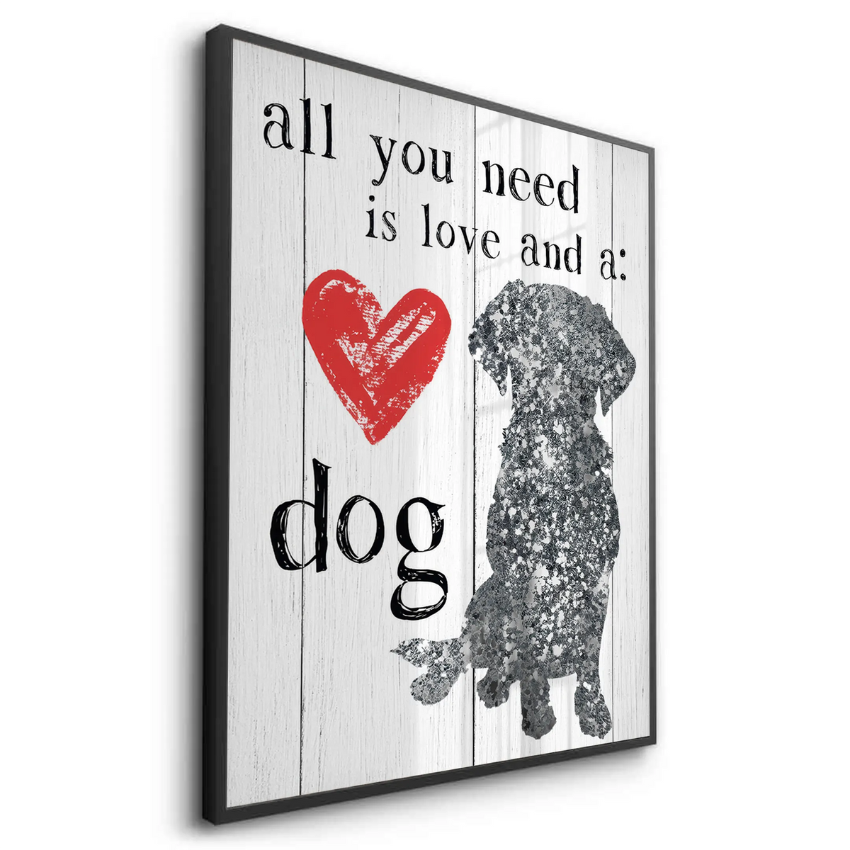 Love and a Dog - Fine Art - Jasmineart.ae