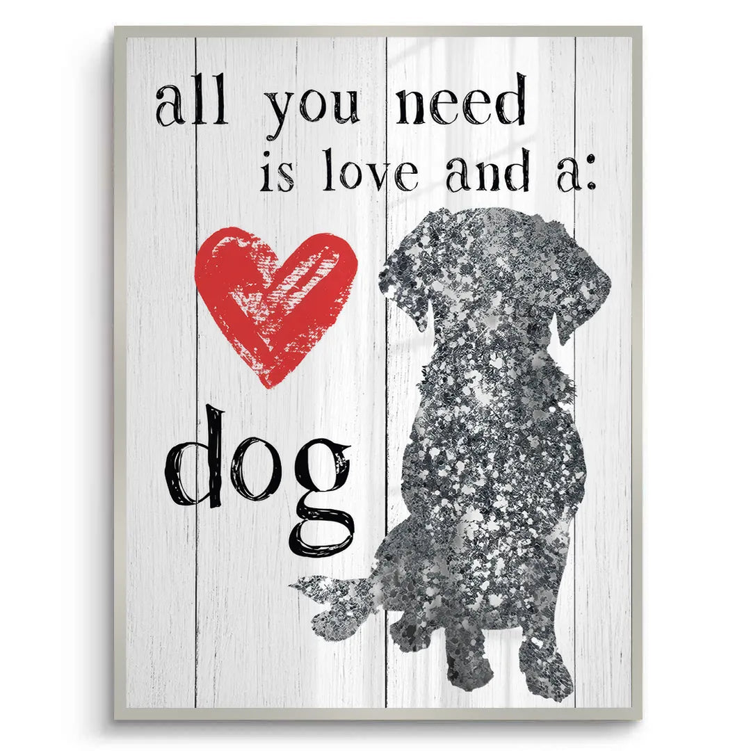 Love and a Dog - Fine Art - Jasmineart.ae