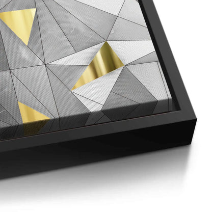 Luxury 3D Grey & Gold  - Canvas