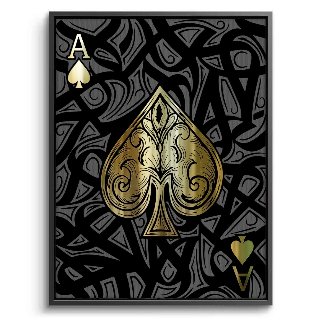 2Luxury Ace of Spades- Canvas