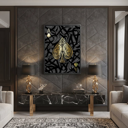 Luxury Ace of Spades- Canvas