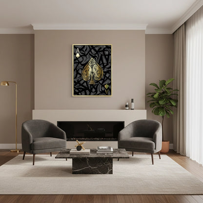 Luxury Ace of Spades- Canvas