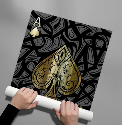 Luxury Ace of Spades - Poster