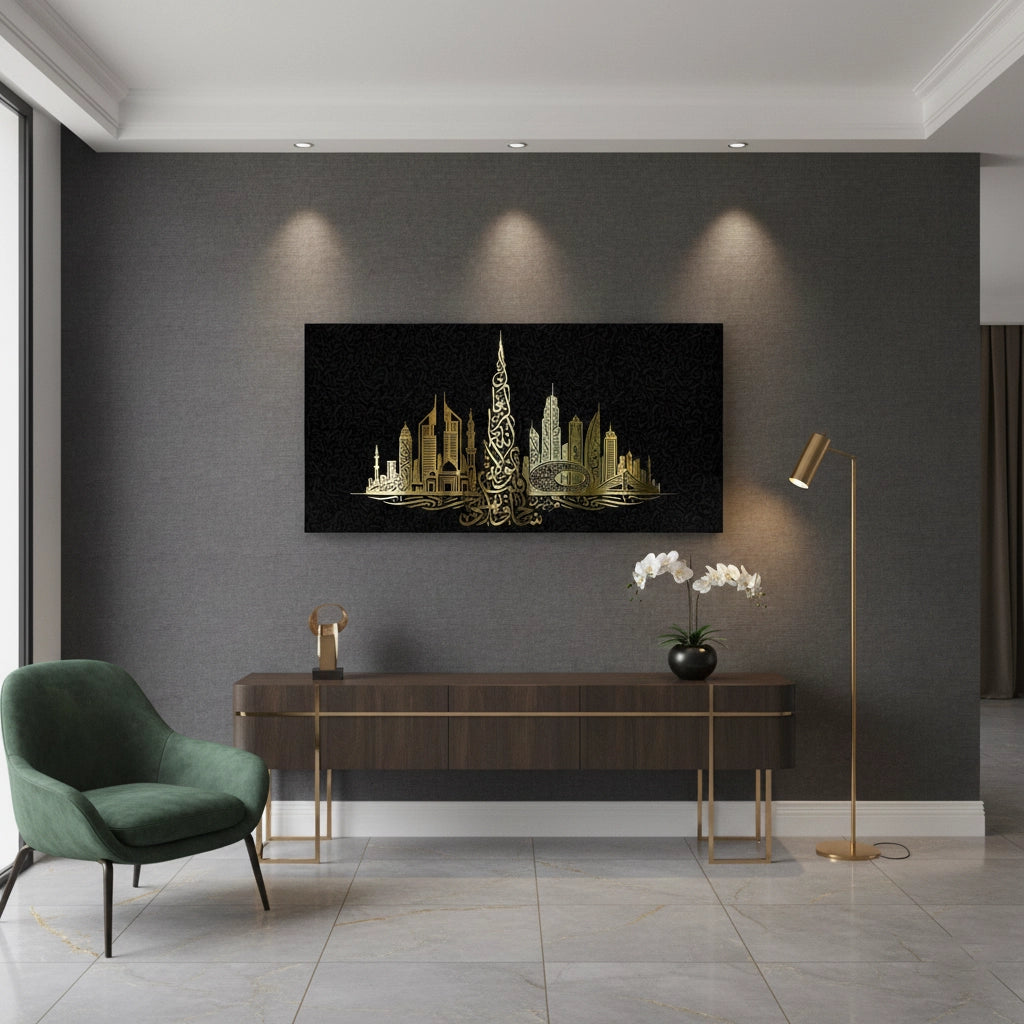 2Luxury Dubai Cityscape - Canvas
