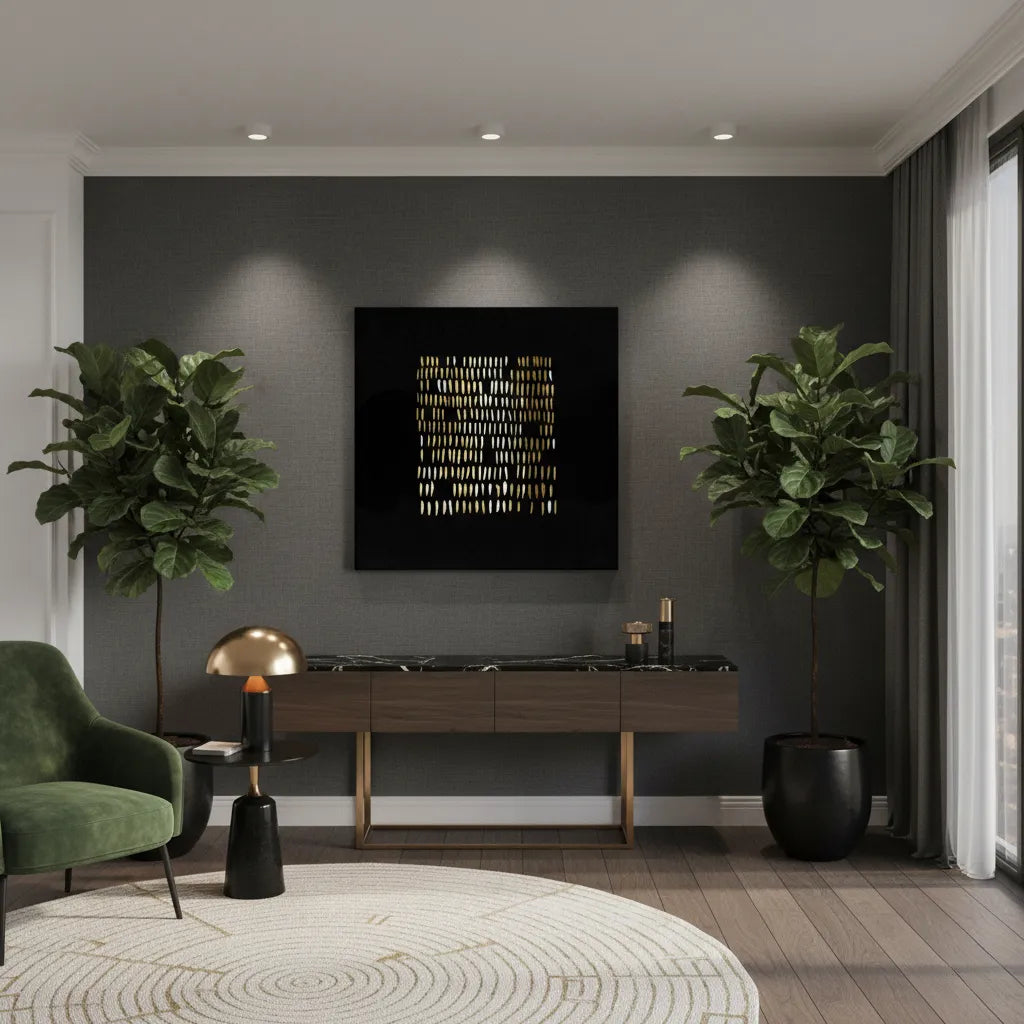 Luxury Gold - Canvas - Jasmineart.ae