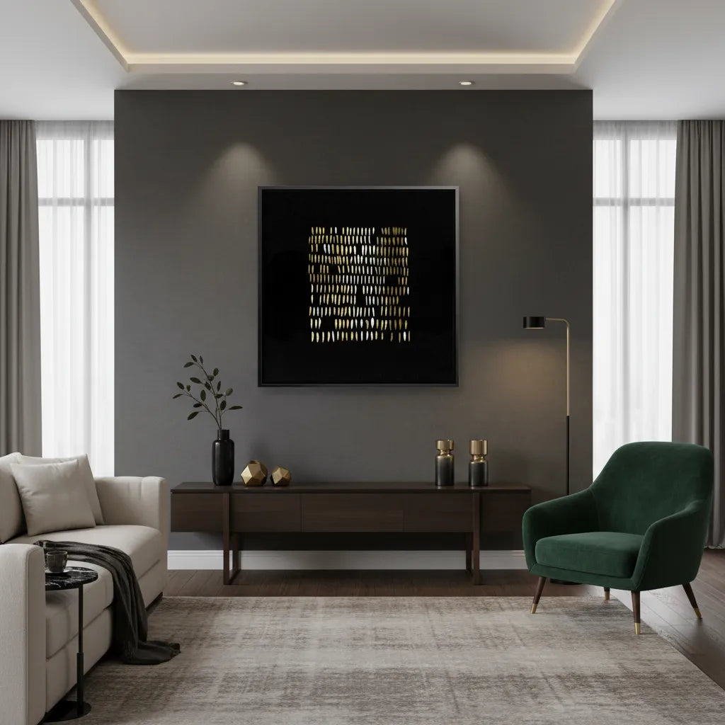 Luxury Gold - Canvas - Jasmineart.ae