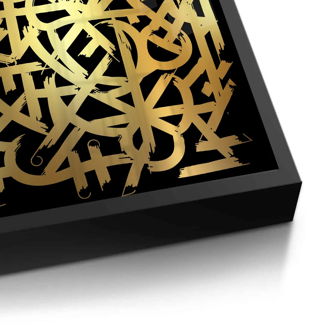 Luxury Gold Abstract - Fine Art - Jasmineart.ae