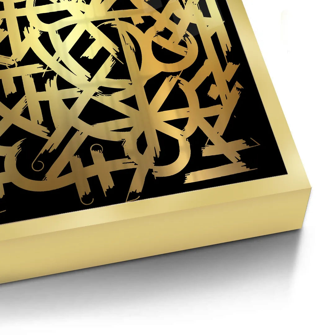 Luxury Gold Abstract - Fine Art - Jasmineart.ae