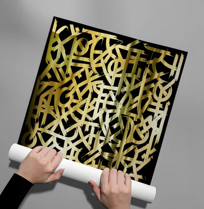Luxury Gold Abstract- Poster