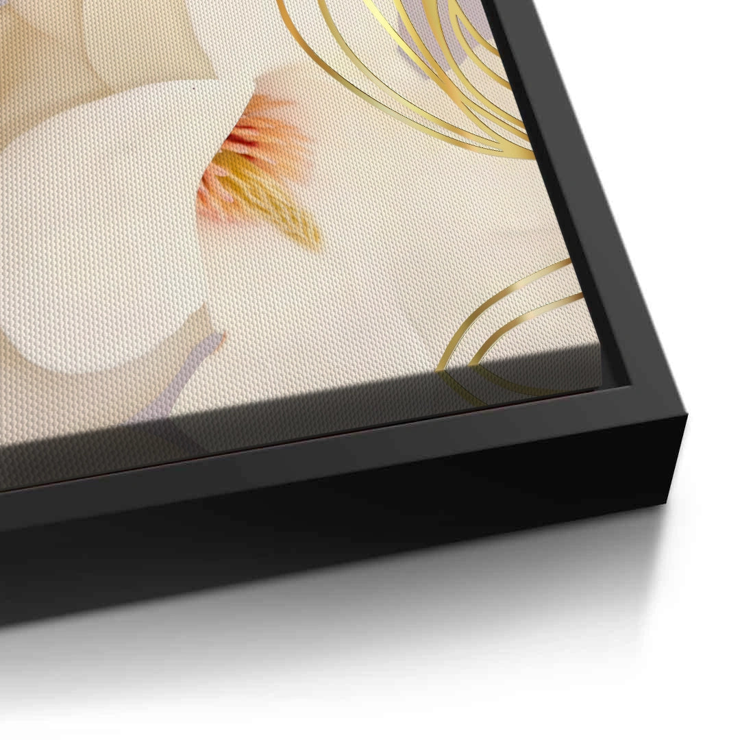 2Luxury Gold Foil Floral Set of 2 - Canvas